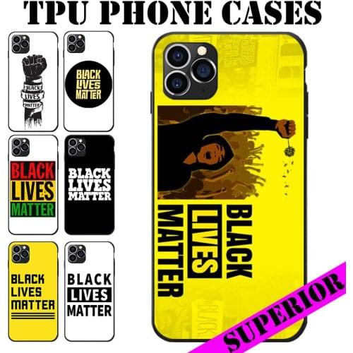 For REDMI 5 6 7 8 T A K20 30 S2 NOTE PRO PLUS Black Lives Matter Theme Free Text Adding Soft TPU Phone Back Cases