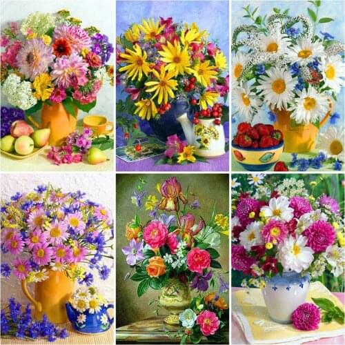 Evershine Diamond Painting Full Square Flower 5D DIY Diamond Embroidery Sale Flowers Rhinestones Pictures Diamond Art Home Decor