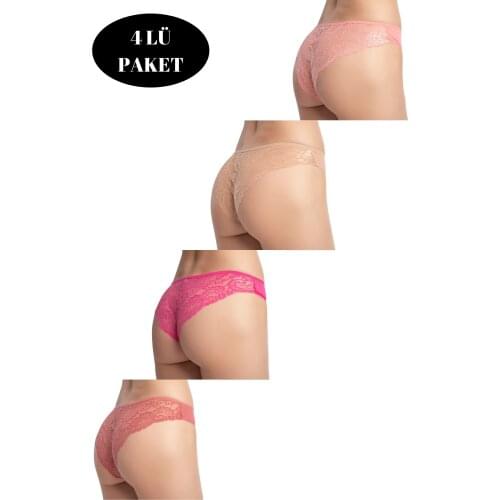 LUXXA 4LÜ LACE DETAILED WOMAN PANTIES KIT