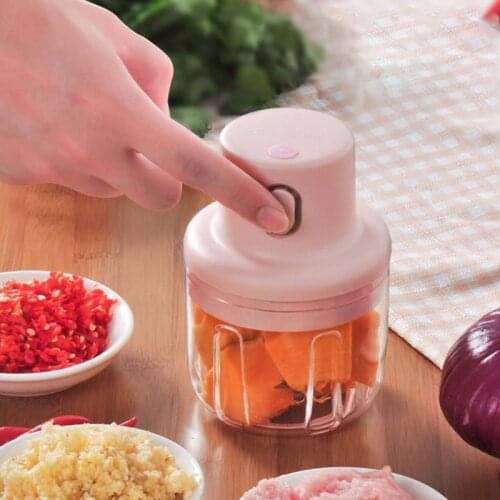 Multifunctional Electric Stirring Garlic Chopper Durable Hand Held Food Vegetable Fruit Dicers Safe Baby Food Salad Blenders
