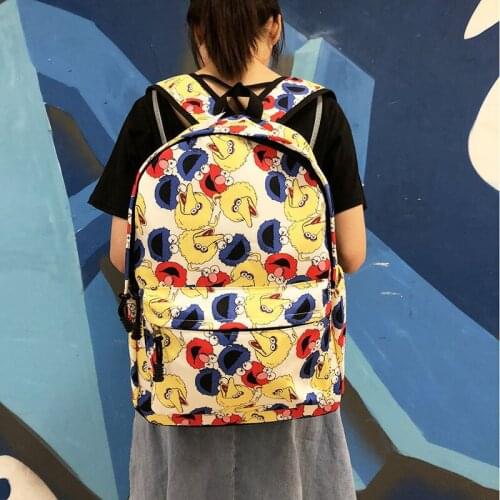 Sesame Street Fashion Oxford Backpacks Rucksacks Cartoon Backpack Casual Student Schoolbags travel Knapsack Unisex New