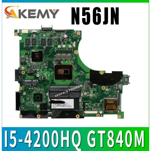 N56JN Laptop motherboard for ASUS N56JN N56J N56 Test original mainboard I5-4200HQ GT840M-4GB