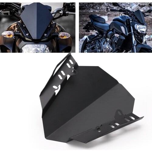 Street Motorcycle Fairing CNC Aluminum Spoiler Cover Windshield for Yamaha MT07 FZ07 MT-07 FZ-07 2018 2019 Front Windscreen
