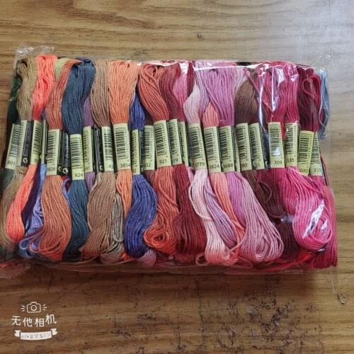 Oneroom Cross Stitch threads The Unique Style 10 Cross Stitch Cotton Embroidery Thread Floss Sewing Skeins Craft Dofferent-2