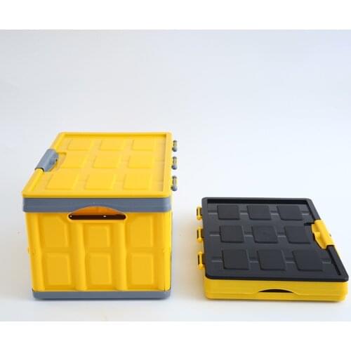 Plastic folding box for car, small multi-purpose car storage box, suitcase folding storage box for debris