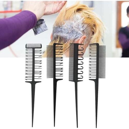 Professional Hairdresser Comb Set Hair Coloring Dying Highlight Salon Barber Tool non-slip Hair Coloring Comb Hair Style Tool