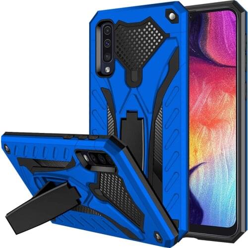 For Samsung Galaxy A50 A40 A30 A20 A10 A50s A30s A20s A10s A31 A21s A11 A20e M21 M31 Stand Holder Silicone Armor Shockproof Case