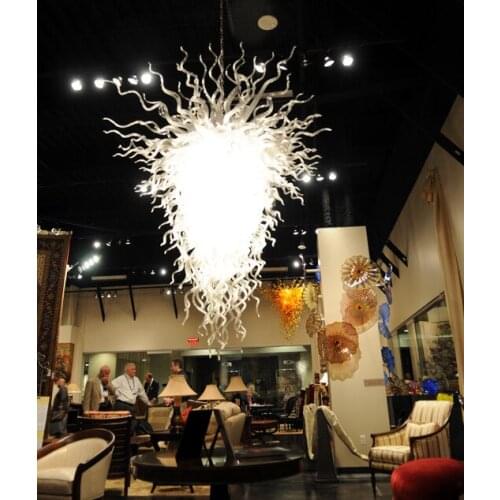China Chihuly Style Glass Art Pendant Light Living Room Hotel Romantic Lamp Decoration Hand Blown Murano Glass Crystal