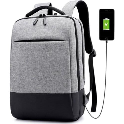 Men USB charging Backpack 15.6" Laptop Backpacks Teenage Backpack Schoolbag Male Women Mochila Water repellent Large Capacity
