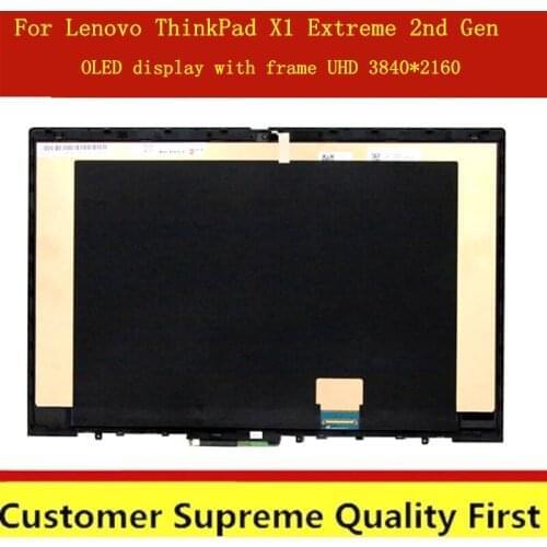 15.6-inch OLED LCD touch display digitizer screen panel assembly For Thinkpad X1 Extreme 2nd 02HM882 02HM883 02XR052 02HM884