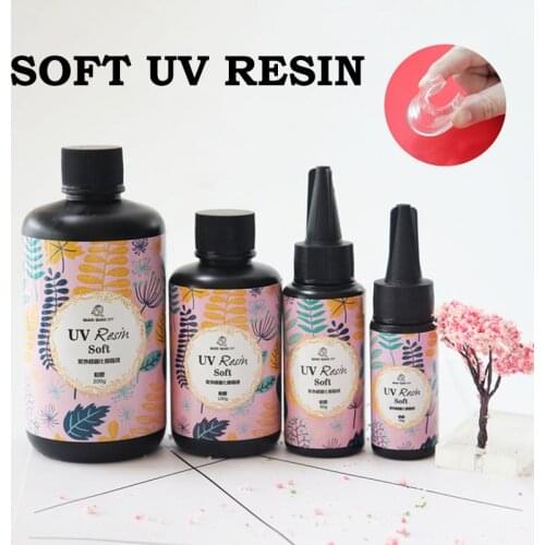 Qiaoqiaodiy soft uv resin Wholesale 6 Size DIY Fast Curing UV Clear Hard Resin For Making Jewelry Handicrafts epoxy resin