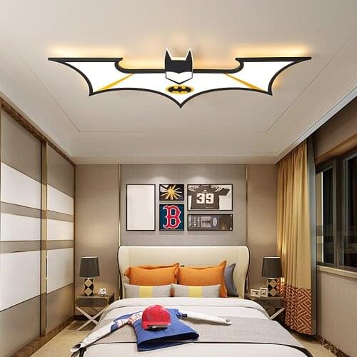 Modern Bedroom Ceiling Lamp Decoration Childrem Room LED Ceiling Light Bat Type Boy Room Light Fixture
