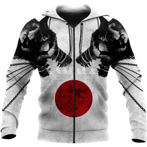 Night Wolf Wild Soul Animal 3D Full Print Size XS-7XL Hoodie Man Women Harajuku Outwear Zipper Pullover Sweatshirt Unisex-1