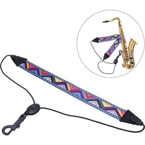 Multicolor High Quality Saxophone Strap Universal Portable Sax Neck Strap