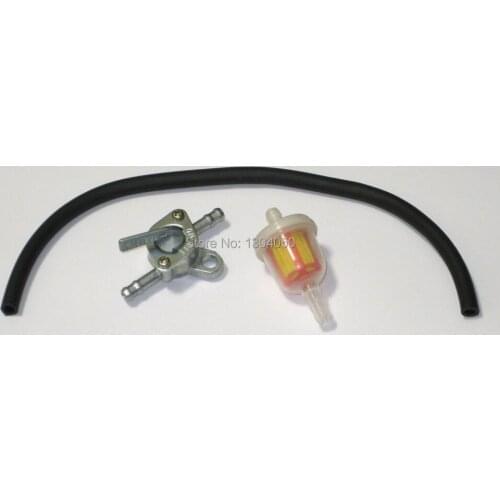 Universal Fuel Pet Cock With Filter And Fuel Line Mini Bike Go Kart Dirt Bike new