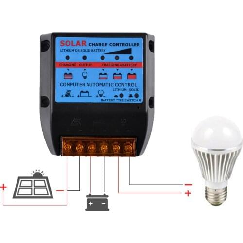 Solar Photovoltaic Charge Controller 10A 20A 30A 40A 50A 12V Solar Panel Battery Controller Build In Timer MCU Control Adapter