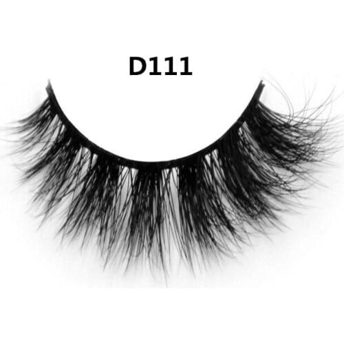 Visofree Luxurious Ultra Fluffy 3D Mink Strip Lashes 100% Siberian Mink Fur Hand-made False Lashes Thick D111