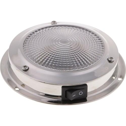 Marine/Boat Interior Ceiling Light, 12V Universal Dome Light for RV Truck Lorry