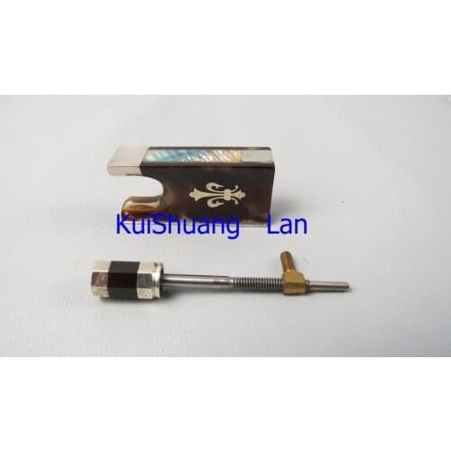 High quality advanced 1 pcs 4/4 violin bow frogs with silver mount #18