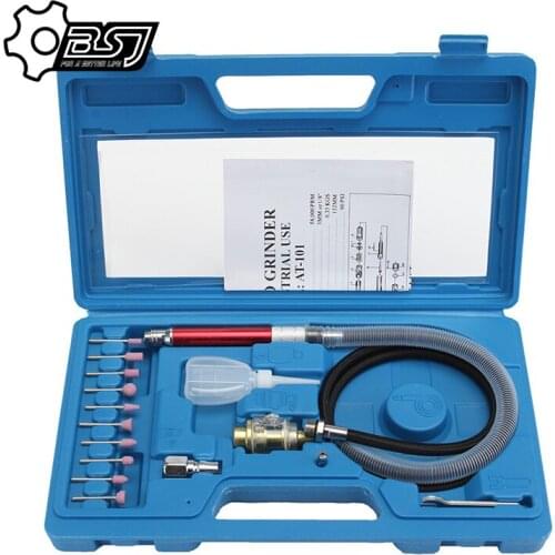 19 Pieces Air Compressor Die Grinder Grinding Polish Stone Kit 1/4 Air Grinder Mill Engraving Tools Kits Pneumatic Tools