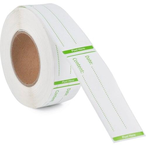 300 Pieces Removable Food Storage Self-Adhesive Sticker 1 x 3 Inch Refrigerator Freezer Storage Classification Labels