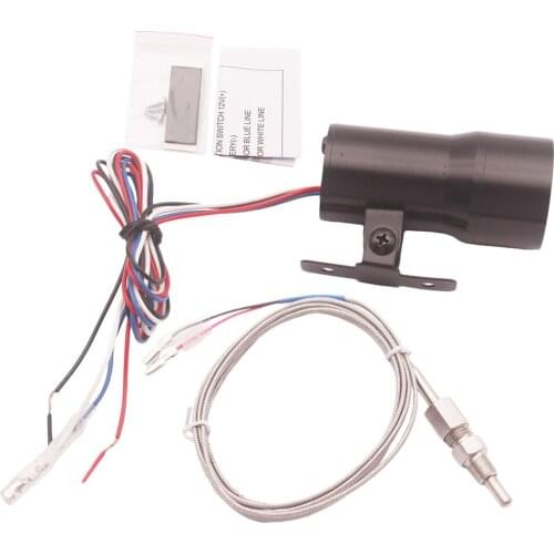 37mm 1.5" Micro Digital LED Display Exhaust Gas Temperature EGT Gauge Black