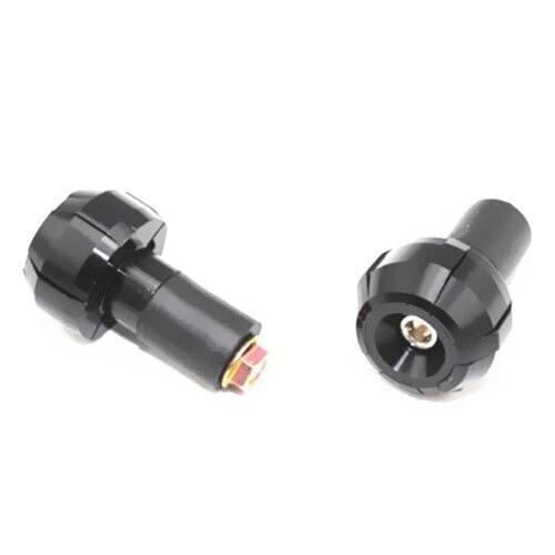 Pair 7/8" CNC Black Motorcycle Handlebar Aluminum Grips Bar End Plug for Honda CBR 600 1000 Kawasaki Ninja ZX 6R