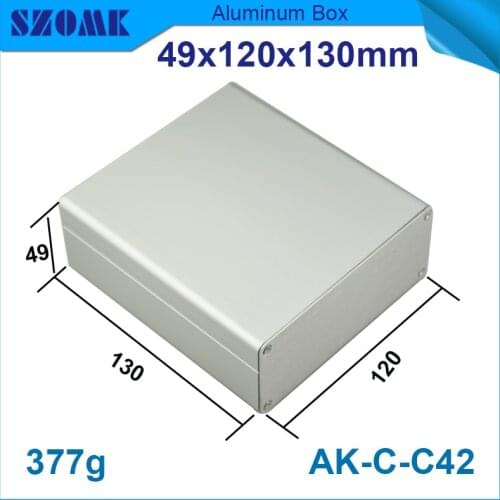 10 pcs/lot aluminium szomk electronics aluminium box which in silver color fit pcb diy design size44x115mm small aluminum case