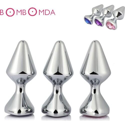 Crystal Jewelry Butt Plug Heart Shaped Anal Plug Prostate Massage Stimulator Erotic Sex Toys for Woman Men Gay Adult Masturbator