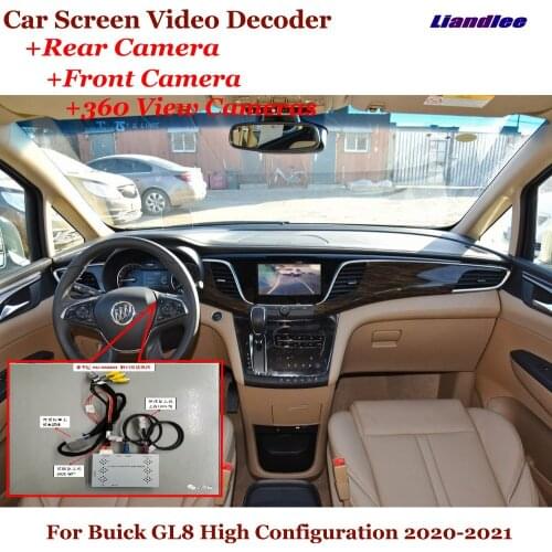 Car Original 12.3 Inch Screen DVR Reverse Image Decoder Rearview Front 360 Camera For Buick GL8 High Configuration 2020-2021