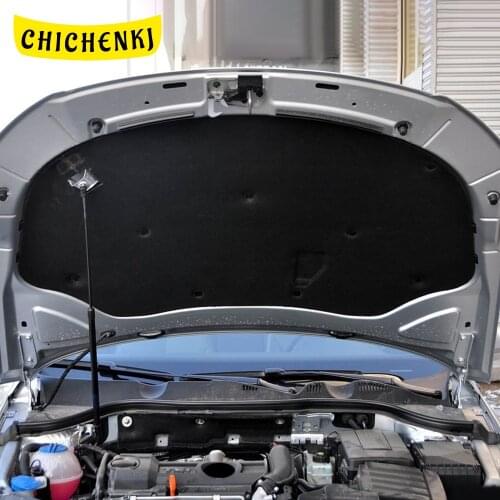 For Volkswagen Passat B6 2005-2010 Car Heat Sound Insulation Cotton Front Hood Engine Firewall Mat Cover Noise Deadener