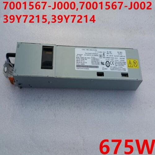 New Original PSU For IBM X3650 X3550 M2 M3 675W Power Supply 7001567-J000 7001567-J002 39Y7215 39Y7214