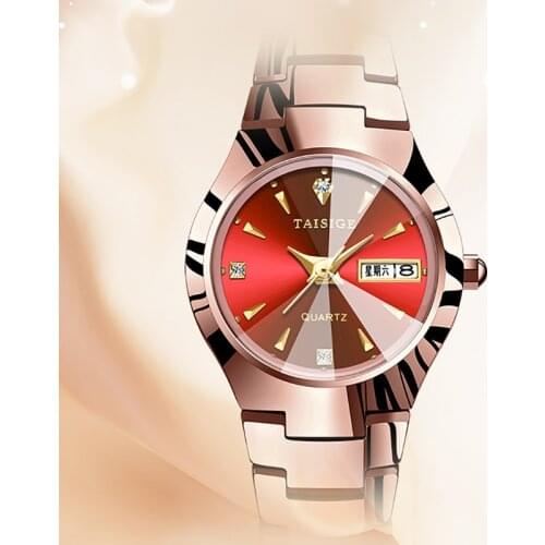 Brand womens watch fashion round womens Quartz Bracelet tungsten steel set multicolor dial simple rose gold luxury womens Wat