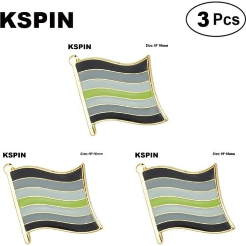 Aromantic Pride Lapel Pin Brooches Pins Flag badge Brooch Badges