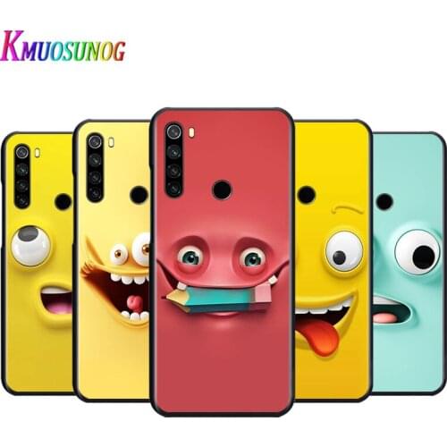 Cartoon Funny Expression Face For Xiaomi Redmi Note 4 4X 5 5A 6 7 8 8T 9S/T 10 10S 5G Global version Por Max Phone Case