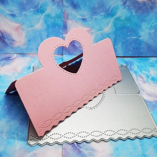 Valentines Day Dies Metal Hollow Cutter for Scrapbooking Paper Stencil Craft Heart Mold Embossing New Cutting Dies for 2021