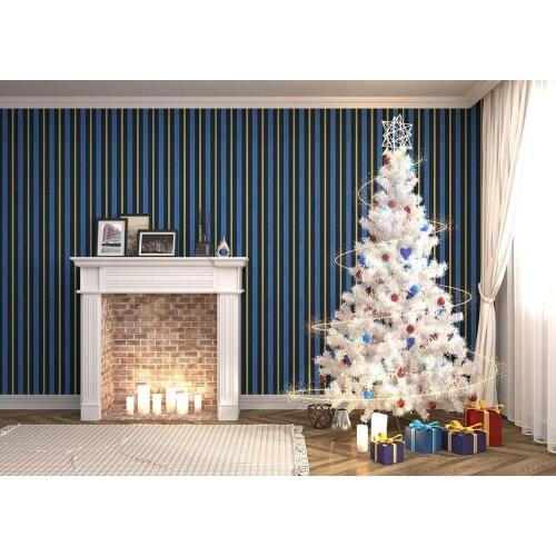 Home interior white Christmas tree photo background photo background