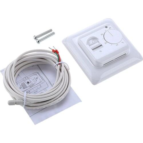 Electric Floor Heating Manual Room Thermostat Warm Floor Cable 220V 16A Temperature Controller