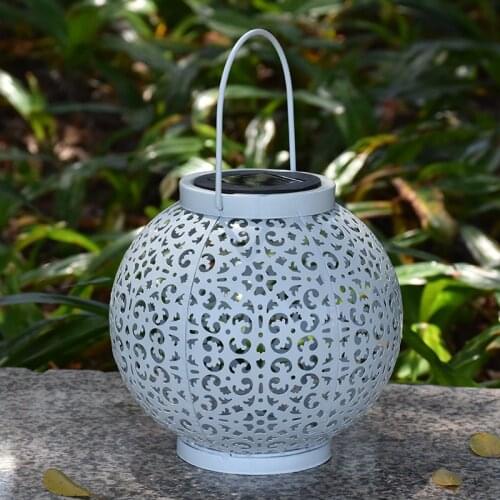 Solar Lantern Light Outdoor Hanging Terrace Decoration Waterproof Solar Powered LED Lantern Decoration Light