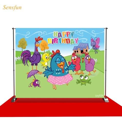 LEVOO photographic background Brazil Chicken baby birthday TV show backgrounds for photo shoots photocall printed shoot prop