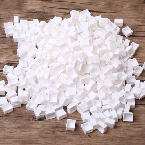 20PCS Empty 2ml Watercolor Half Paint Pans for Artist Student Beginners Drawing Painting Tools Watercolor Paints Mini Box