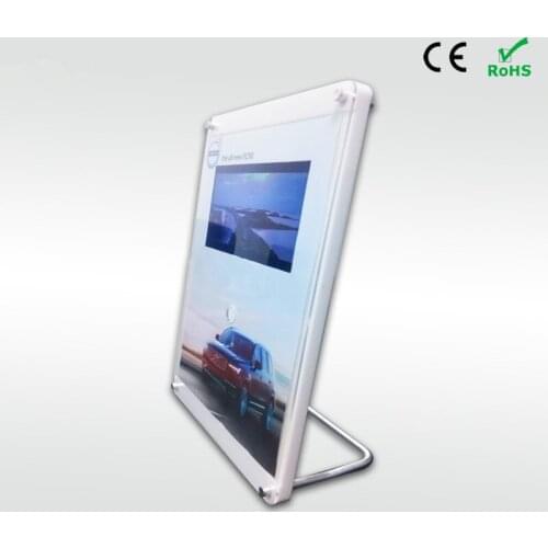 Profession customized video advertising machine with dc plug 7" ips acrylic display with astand Video brochure support sd card