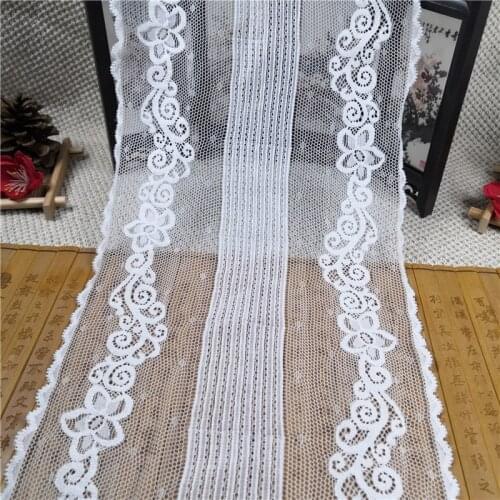 RR2815 18CM nylon spandex elastic broad lace for lingerie
