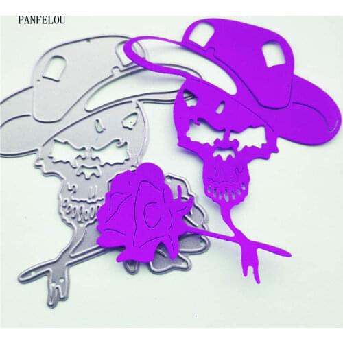 PANFELOU The skeleton rose paper die cutting dies metal craft Scrapbooking/DIY Easter wedding Embossing mould cards