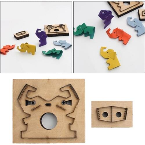 Die Cut Steel Punch Elephant Pendant Cutting Mold Wood Dies Leather Blade Rule Cutter DIY Leather Crafts