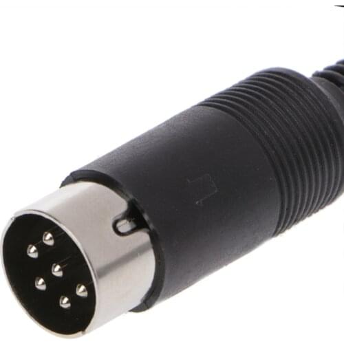 Male DIN Plug Socket Connector 3/4/5/6/7/8 PIN Chassis Cable Mount