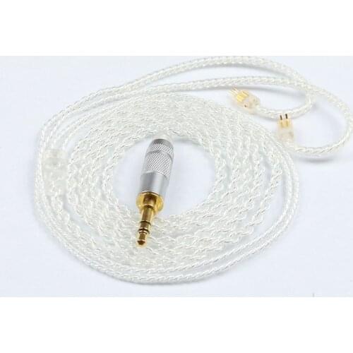 Diy earphone wire silver plated wire jh1964 0.78mm mmcx