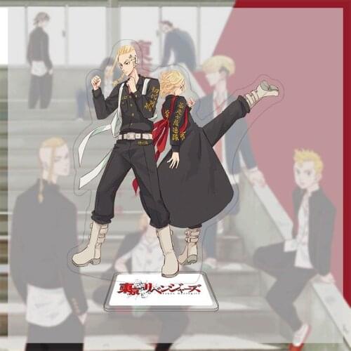 Tokyo Revengers Acrylic Stand Model Plate Manjiro Ken Takemichi Hinata Atsushi Chibi Figures Standing Sign Desk Decor Fans Gift