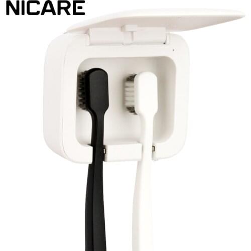 NICARE Smart Electric Toothbrush Sterilizer UV Sterilization Home Wall Mount Free Punch USB Charging Storage UVC Sterilizer Box