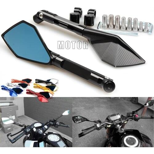 For Honda Yamaha Kawasaki Suzuki Ducati Aprilia Scooter Benelli CNC Universal Motorcycle Rearview Rear View Side Mirrors